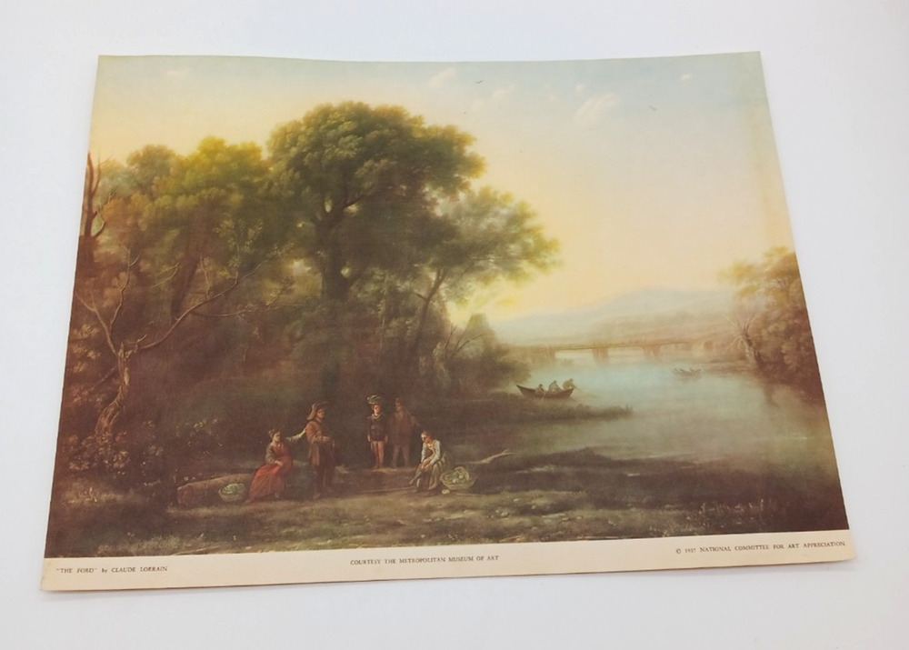 1937 Print The Ford Claude Lorrain National Committee For Art Appreciation
